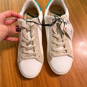 Zara White and Tan Sneakers